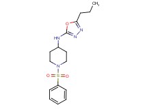 1-(phenylsulfonyl)-N-(5-propyl-1,3,4-oxadiazol-2-yl)piperidin-4-amine