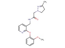N-{[2-(2-methoxyphenoxy)pyridin-3-yl]methyl}-2-(3-methyl-4,5-dihydro-1H-pyrazol-1-yl)acetamide