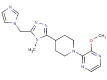 2-{4-[5-(1H-imidazol-1-ylmethyl)-4-methyl-4H-1,2,4-triazol-3-yl]piperidin-1-yl}-3-methoxypyrazine