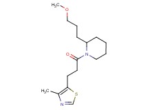 2-(3-methoxypropyl)-1-[3-(4-methyl-1,3-thiazol-5-yl)propanoyl]piperidine