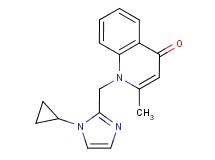 1-[(1-cyclopropyl-1H-imidazol-2-yl)methyl]-2-methylquinolin-4(1H)-one
