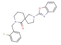 2-(1,3-benzoxazol-2-yl)-7-(2-fluorobenzyl)-2,7-diazaspiro[4.5]decan-6-one