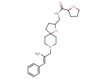 N-({8-[(2E)-2-methyl-3-phenyl-2-propen-1-yl]-1-oxa-8-azaspiro[4.5]dec-2-yl}methyl)tetrahydro-2-furancarboxamide