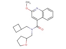 N-(cyclobutylmethyl)-2-methoxy-N-(tetrahydrofuran-2-ylmethyl)quinoline-4-carboxamide