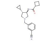 N-[rel-(3R,4S)-1-(3-cyanobenzyl)-4-cyclopropyl-3-pyrrolidinyl]cyclobutanecarboxamide hydrochloride