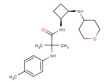 2-methyl-N~2~-(4-methylphenyl)-N~1~-[(1S*,2R*)-2-(tetrahydro-2H-pyran-4-ylamino)cyclobutyl]alaninamide