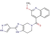 2-methoxy-4-{[2-(1H-pyrazol-4-yl)-1,4,6,7-tetrahydro-5H-imidazo[4,5-c]pyridin-5-yl]carbonyl}quinoline