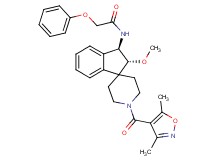 N-{(2R*,3R*)-1'-[(3,5-dimethyl-4-isoxazolyl)carbonyl]-2-methoxy-2,3-dihydrospiro[indene-1,4'-piperidin]-3-yl}-2-phenoxyacetamide