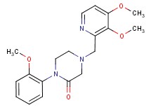4-[(3,4-dimethoxy-2-pyridinyl)methyl]-1-(2-methoxyphenyl)-2-piperazinone