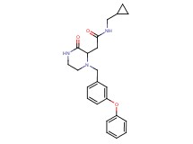 N-(cyclopropylmethyl)-2-[3-oxo-1-(3-phenoxybenzyl)-2-piperazinyl]acetamide