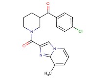 (4-chlorophenyl){1-[(8-methylimidazo[1,2-a]pyridin-2-yl)carbonyl]-3-piperidinyl}methanone