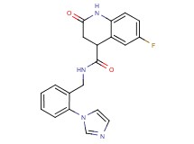 6-fluoro-N-[2-(1H-imidazol-1-yl)benzyl]-2-oxo-1,2,3,4-tetrahydro-4-quinolinecarboxamide