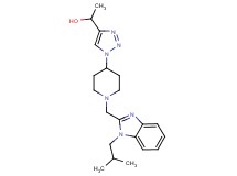 1-(1-{1-[(1-isobutyl-1H-benzimidazol-2-yl)methyl]piperidin-4-yl}-1H-1,2,3-triazol-4-yl)ethanol