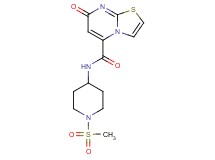 N-[1-(methylsulfonyl)piperidin-4-yl]-7-oxo-7H-[1,3]thiazolo[3,2-a]pyrimidine-5-carboxamide