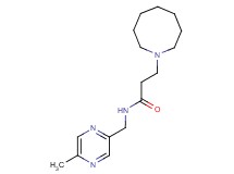 3-azocan-1-yl-N-[(5-methylpyrazin-2-yl)methyl]propanamide