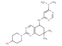 1-(5-{[6-(dimethylamino)pyrimidin-4-yl]amino}-7,7-dimethyl-5,6,7,8-tetrahydroquinazolin-2-yl)piperidin-4-ol