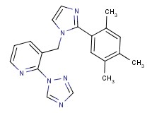 2-(1H-1,2,4-triazol-1-yl)-3-{[2-(2,4,5-trimethylphenyl)-1H-imidazol-1-yl]methyl}pyridine