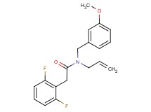 N-allyl-2-(2,6-difluorophenyl)-N-(3-methoxybenzyl)acetamide