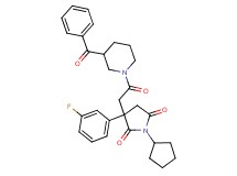 3-[2-(3-benzoyl-1-piperidinyl)-2-oxoethyl]-1-cyclopentyl-3-(3-fluorophenyl)-2,5-pyrrolidinedione