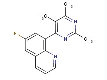6-fluoro-8-(2,5,6-trimethylpyrimidin-4-yl)quinoline