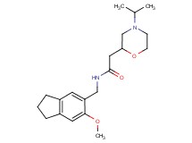 2-(4-isopropylmorpholin-2-yl)-N-[(6-methoxy-2,3-dihydro-1H-inden-5-yl)methyl]acetamide