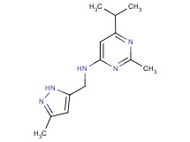 6-isopropyl-2-methyl-N-[(3-methyl-1H-pyrazol-5-yl)methyl]pyrimidin-4-amine