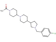 1'-acetyl-4-[1-(4-chlorobenzyl)-3-pyrrolidinyl]-1,4'-bipiperidine