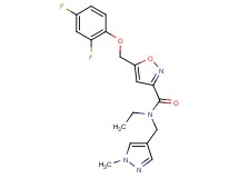5-[(2,4-difluorophenoxy)methyl]-N-ethyl-N-[(1-methyl-1H-pyrazol-4-yl)methyl]-3-isoxazolecarboxamide