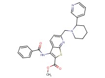 methyl 3-(benzoylamino)-6-{[2-(3-pyridinyl)-1-piperidinyl]methyl}thieno[2,3-b]pyridine-2-carboxylate