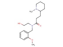 N-(2-hydroxyethyl)-N-(2-methoxybenzyl)-3-(1-methyl-2-piperidinyl)propanamide