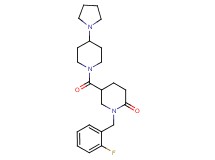 1-(2-fluorobenzyl)-5-{[4-(1-pyrrolidinyl)-1-piperidinyl]carbonyl}-2-piperidinone