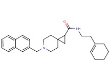 N-[2-(1-cyclohexen-1-yl)ethyl]-6-(2-naphthylmethyl)-6-azaspiro[2.5]octane-1-carboxamide