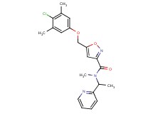 5-[(4-chloro-3,5-dimethylphenoxy)methyl]-N-methyl-N-[1-(2-pyridinyl)ethyl]-3-isoxazolecarboxamide