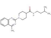 N-(3-methylbutyl)-1-(4-methyl-2-quinazolinyl)-4-piperidinecarboxamide