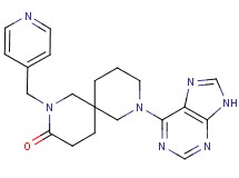 8-(9H-purin-6-yl)-2-(4-pyridinylmethyl)-2,8-diazaspiro[5.5]undecan-3-one