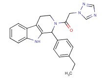 1-(4-ethylphenyl)-2-(1H-1,2,4-triazol-1-ylacetyl)-2,3,4,9-tetrahydro-1H-beta-carboline
