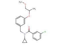 3-chloro-N-cyclopropyl-N-[3-(2-methoxy-1-methylethoxy)benzyl]benzamide
