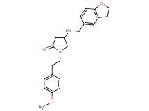 4-[(2,3-dihydro-1-benzofuran-5-ylmethyl)amino]-1-[2-(4-methoxyphenyl)ethyl]-2-pyrrolidinone