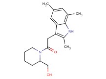 {1-[(2,5,7-trimethyl-1H-indol-3-yl)acetyl]-2-piperidinyl}methanol