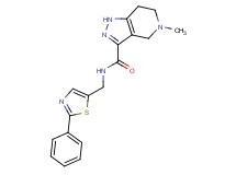 5-methyl-N-[(2-phenyl-1,3-thiazol-5-yl)methyl]-4,5,6,7-tetrahydro-1H-pyrazolo[4,3-c]pyridine-3-carboxamide