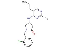 1-(2-chlorobenzyl)-4-[(2-methyl-5-propylpyrimidin-4-yl)amino]pyrrolidin-2-one
