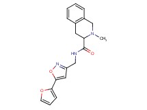 N-{[5-(2-furyl)-3-isoxazolyl]methyl}-2-methyl-1,2,3,4-tetrahydro-3-isoquinolinecarboxamide