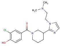 2-chloro-4-[(3-{1-[2-(dimethylamino)ethyl]-1H-imidazol-2-yl}piperidin-1-yl)carbonyl]phenol