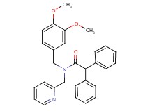 N-(3,4-dimethoxybenzyl)-2,2-diphenyl-N-(2-pyridinylmethyl)acetamide