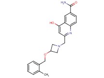 4-hydroxy-2-({3-[(2-methylbenzyl)oxy]azetidin-1-yl}methyl)quinoline-6-carboxamide
