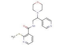 2-(methylthio)-N-(2-morpholin-4-yl-2-pyridin-4-ylethyl)nicotinamide