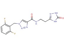 1-(2,6-difluorobenzyl)-N-[2-(5-oxo-4,5-dihydro-1H-1,2,4-triazol-3-yl)ethyl]-1H-1,2,3-triazole-4-carboxamide