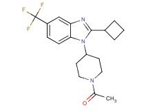 1-(1-acetyl-4-piperidinyl)-2-cyclobutyl-5-(trifluoromethyl)-1H-benzimidazole
