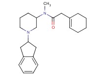 2-(1-cyclohexen-1-yl)-N-[1-(2,3-dihydro-1H-inden-2-yl)-3-piperidinyl]-N-methylacetamide