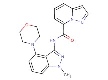N-(1-methyl-4-morpholin-4-yl-1H-indazol-3-yl)pyrazolo[1,5-a]pyridine-7-carboxamide